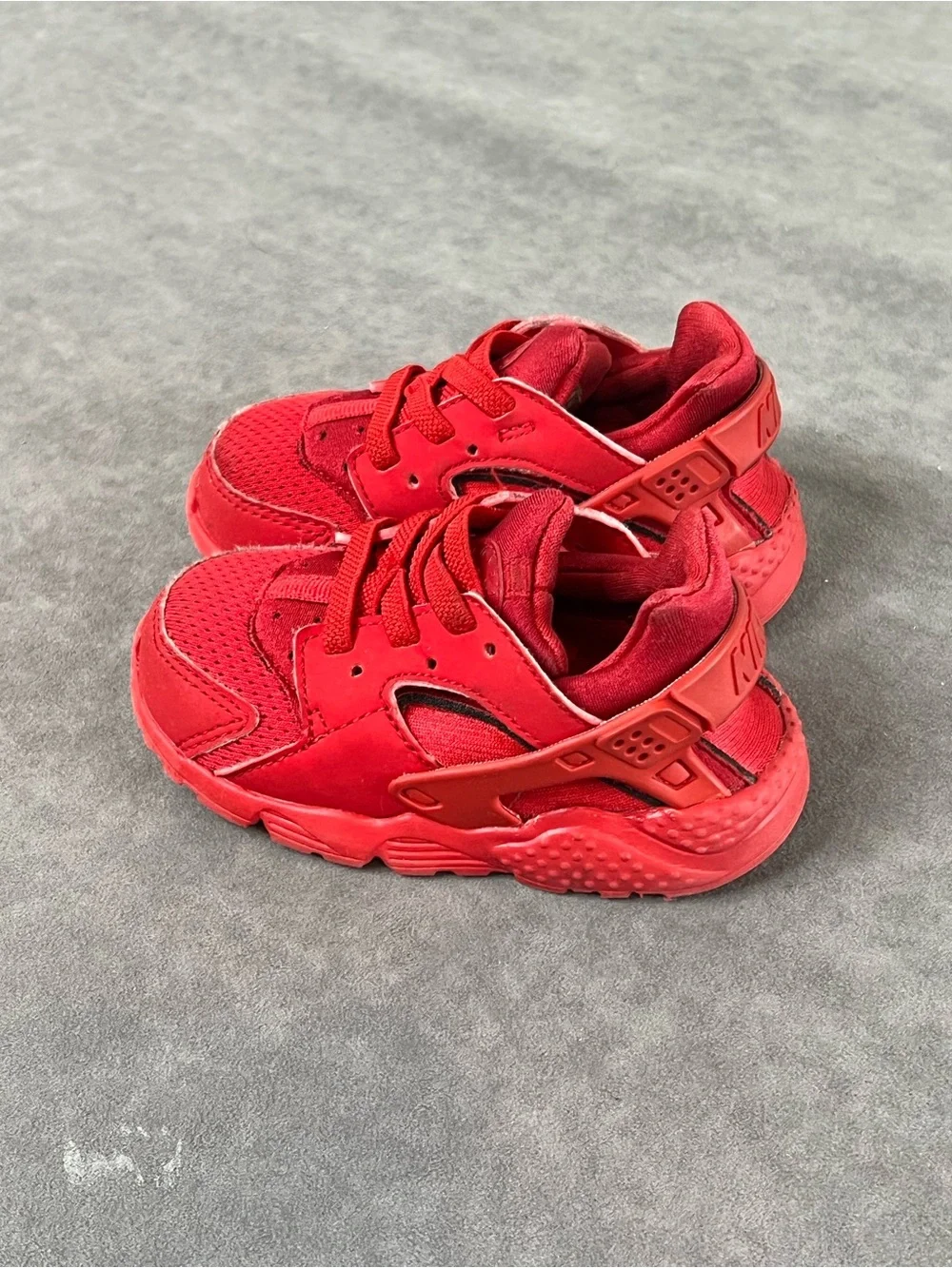 Nike Kids Red Lace-Up Athletic Sneakers